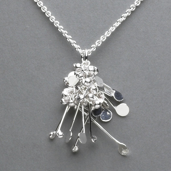 Blossom Pendant, polished silver by Fiona DeMarco