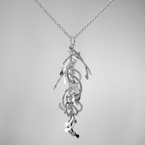 Contour graduated Pendant, polished silver by Fiona DeMarco