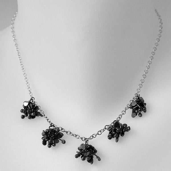 Radiance Necklace, oxidised silver by Fiona DeMarco