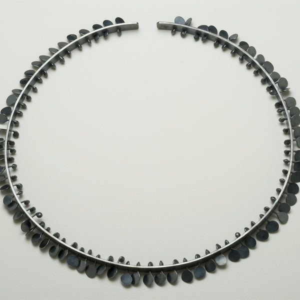 Icon Choker, oxidised silver by Fiona DeMarco