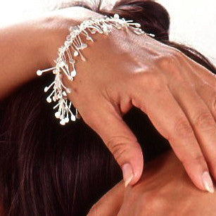 Signature Bracelet, satin silver by Fiona DeMarco