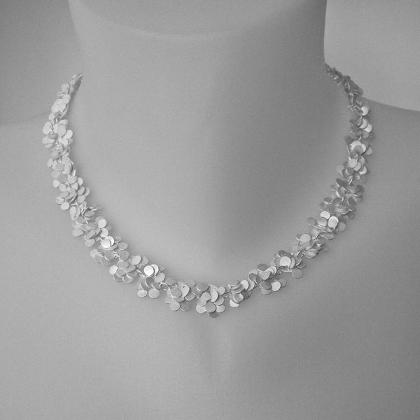 Symphony Necklace, satin silver by Fiona DeMarco