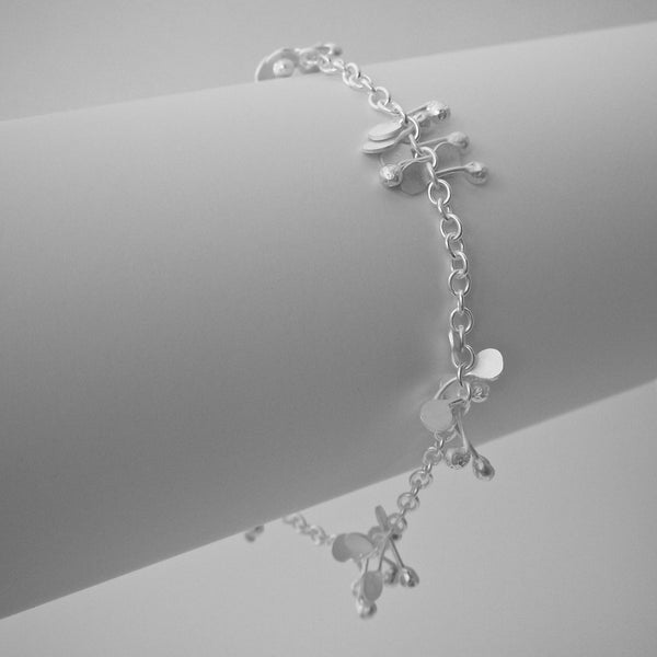 Accent Bracelet, satin silver by Fiona DeMarco