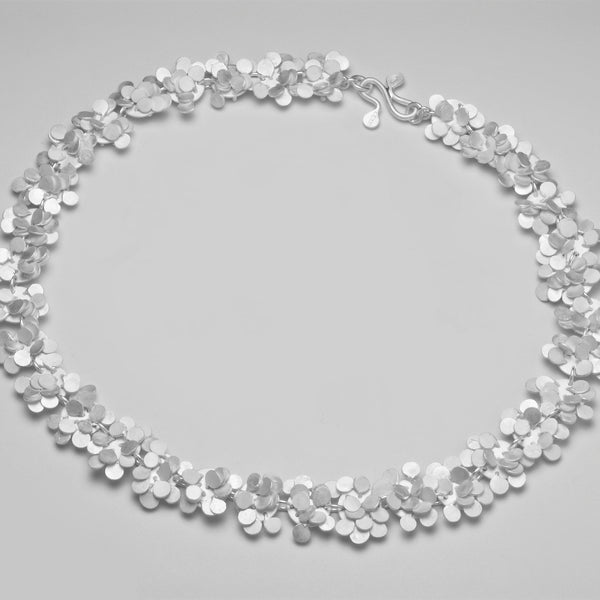 Symphony Necklace, satin silver by Fiona DeMarco