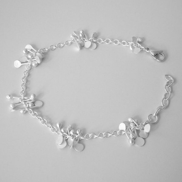 Accent Bracelet, satin silver by Fiona DeMarco
