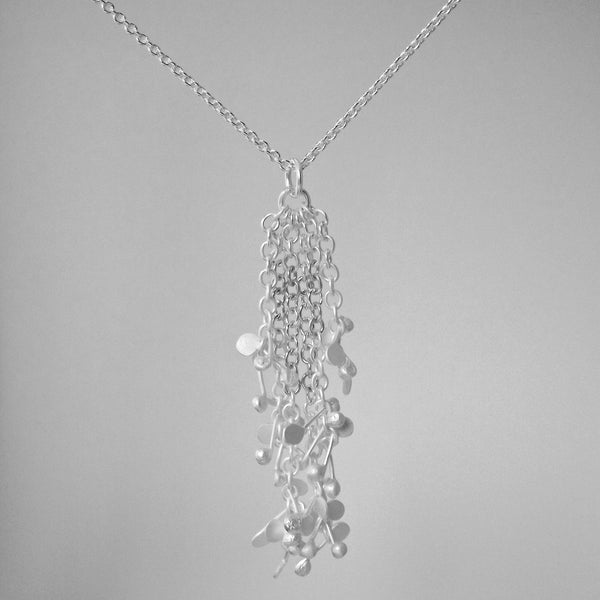 Accent Pendant, satin silver by Fiona DeMarco