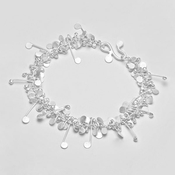 Blossom Bracelet, satin silver by Fiona DeMarco