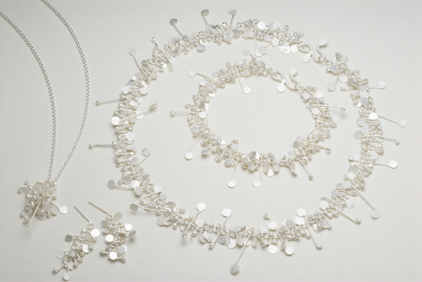 Blossom collection, satin silver by Fiona DeMarco