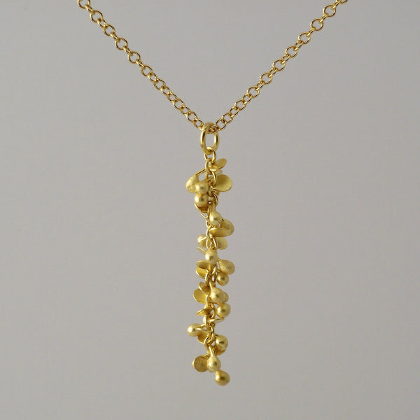 Harmony Precious Pendant, 18ct yellow gold satin by Fiona DeMarco