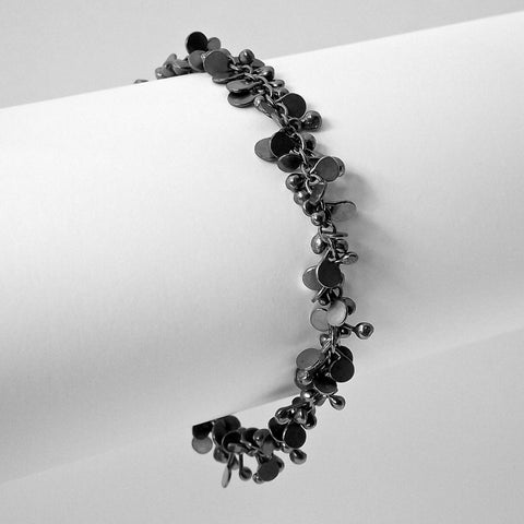 Harmony Bracelet, oxidised silver by Fiona DeMarco