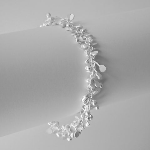 Harmony Bracelet, satin silver by Fiona DeMarco
