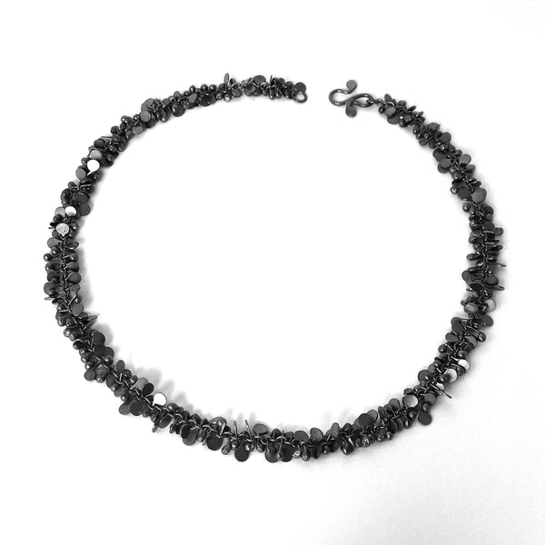 Harmony Necklace, oxidised silver by Fiona DeMarco