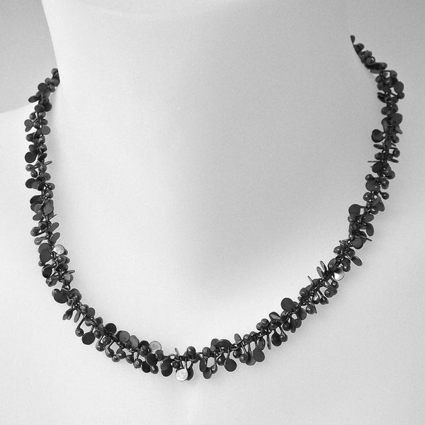 Harmony Necklace, oxidised silver by Fiona DeMarco