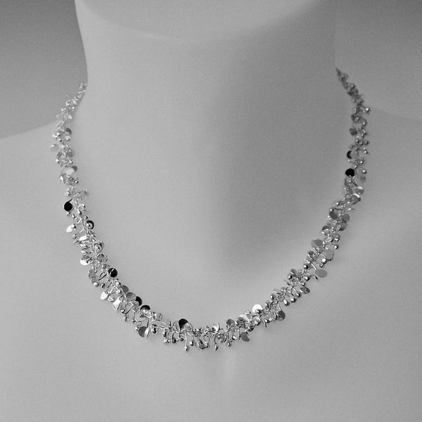 Harmony Necklace, polished silver by Fiona DeMarco