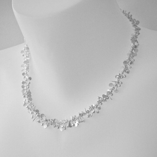 Harmony Necklace, satin silver by Fiona DeMarco