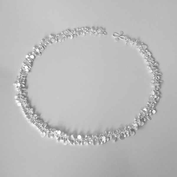 Harmony Necklace, satin silver by Fiona DeMarco