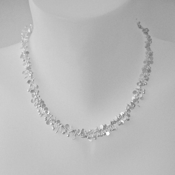 Harmony Necklace, satin silver by Fiona DeMarco