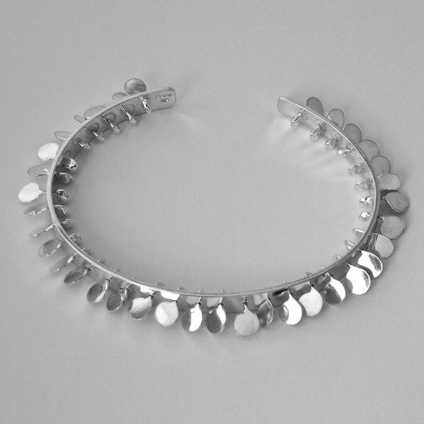 Icon Bangle, polished silver by Fiona DeMarco