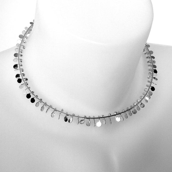 Icon Choker, polished silver by Fiona DeMarco