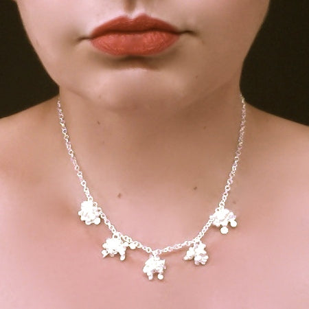 Radiance Necklace, satin silver by Fiona DeMarco