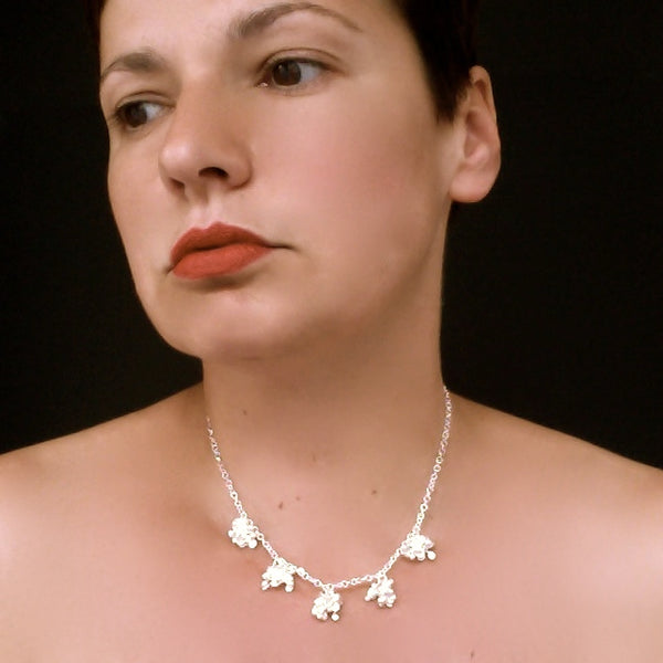 Radiance Necklace, satin silver by Fiona DeMarco