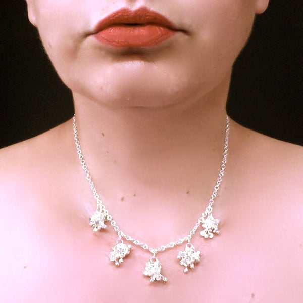 Radiance Necklace, polished silver by Fiona DeMarco