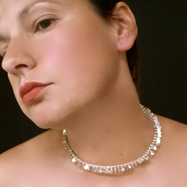 Icon Choker, polished silver by Fiona DeMarco