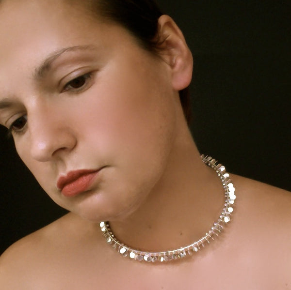 Icon Choker, polished silver by Fiona DeMarco