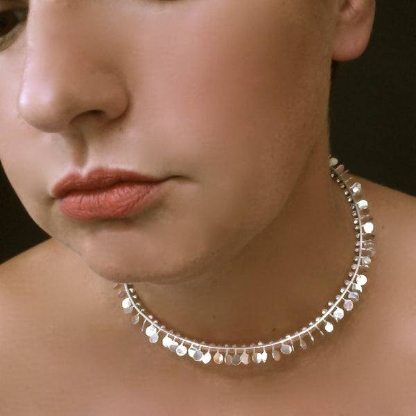 Icon Choker, polished silver by Fiona DeMarco