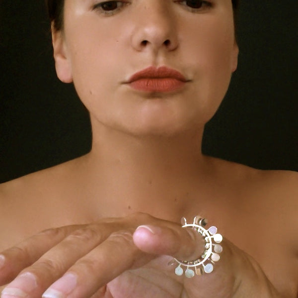 Icon Ring, polished silver by Fiona DeMarco