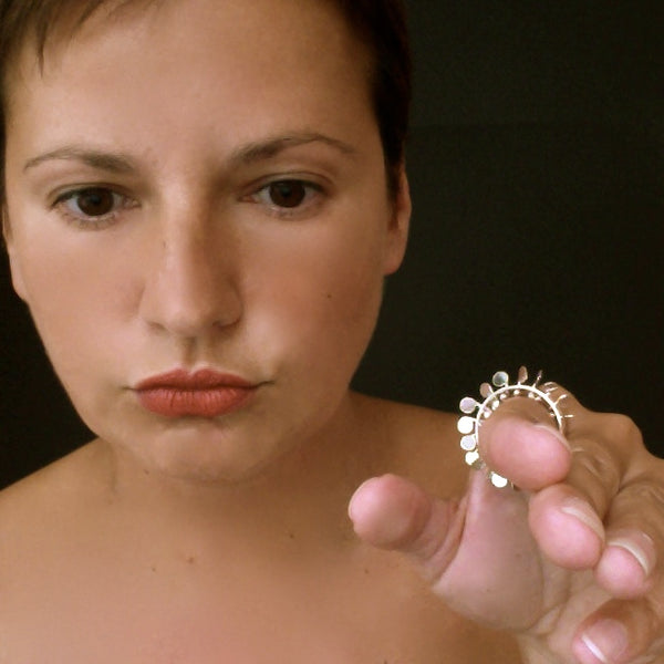 Icon Ring, polished silver by Fiona DeMarco