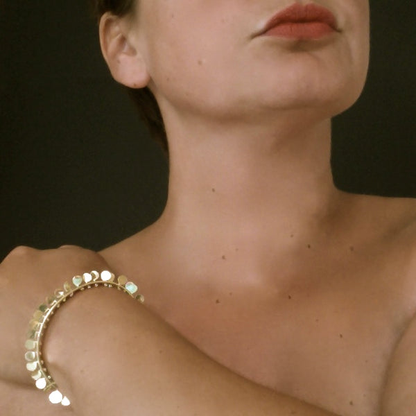 Icon Precious Bangle, 18ct yellow gold polished by Fiona DeMarco