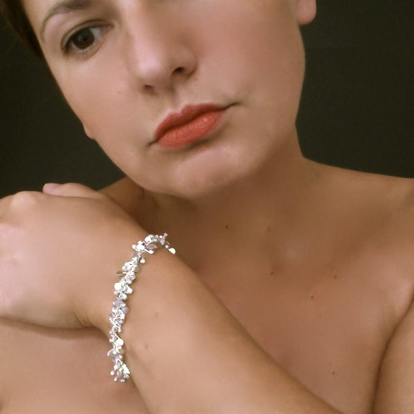 Harmony Bracelet, polished silver by Fiona DeMarco