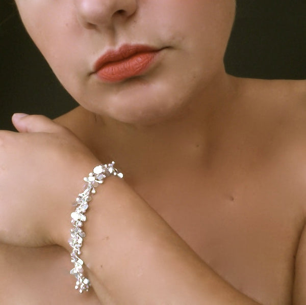 Harmony Bracelet, polished silver by Fiona DeMarco