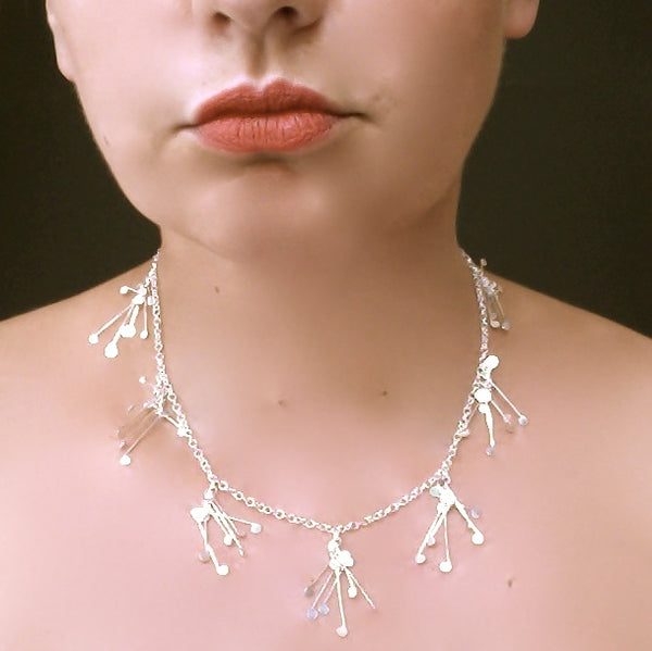 Signature charm Necklace, polished silver by Fiona DeMarco