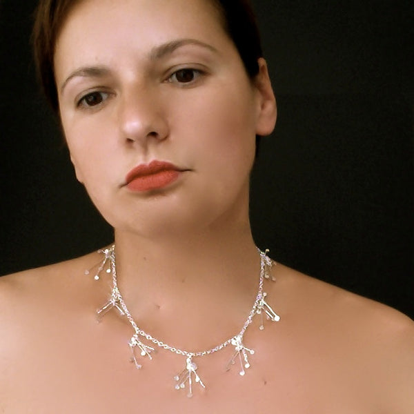 Signature charm Necklace, polished silver by Fiona DeMarco