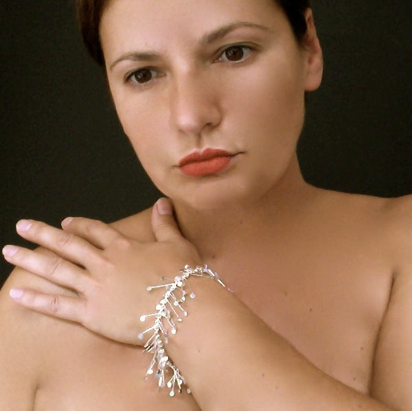 Signature Bracelet, polished silver by Fiona DeMarco