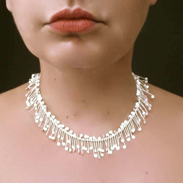 Signature Necklace, satin silver by Fiona DeMarco