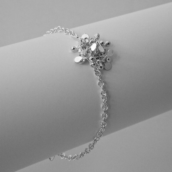 Radiance Bracelet, polished silver by Fiona DeMarco