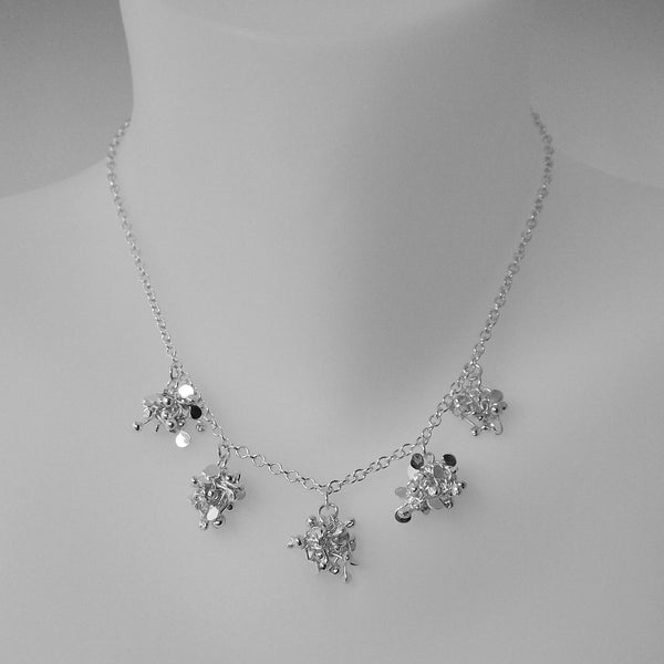 Radiance Necklace, polished silver by Fiona DeMarco