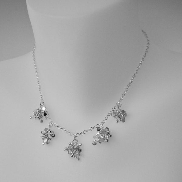 Radiance Necklace, polished silver by Fiona DeMarco 