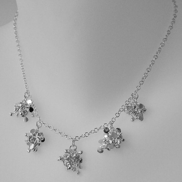 Radiance Necklace, polished silver by Fiona DeMarco