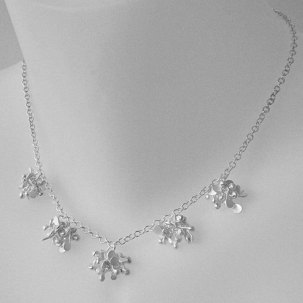 Radiance Necklace, satin silver by Fiona DeMarco