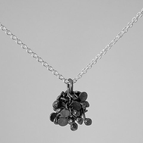 Radiance Pendant, oxidised silver by Fiona DeMarco