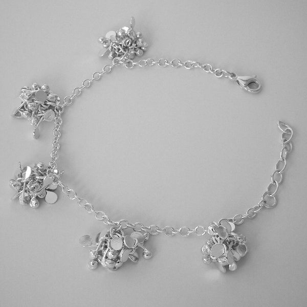Radiance multi Bracelet, polished silver by Fiona DeMarco
