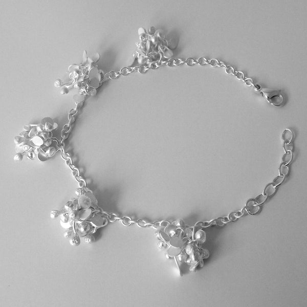 Radiance multi Bracelet, satin silver by Fiona DeMarco