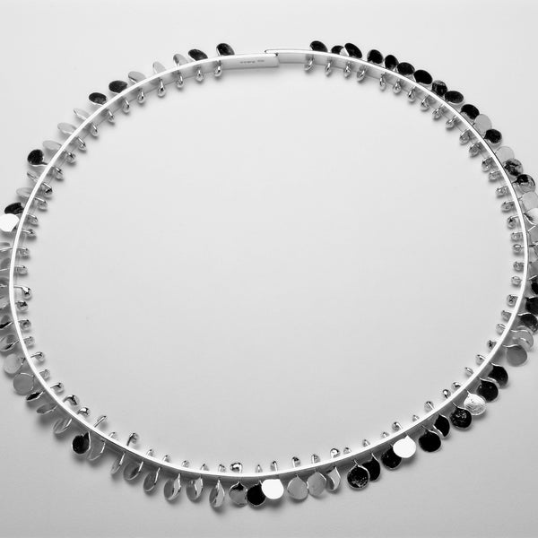 Icon Choker, polished silver by Fiona DeMarco