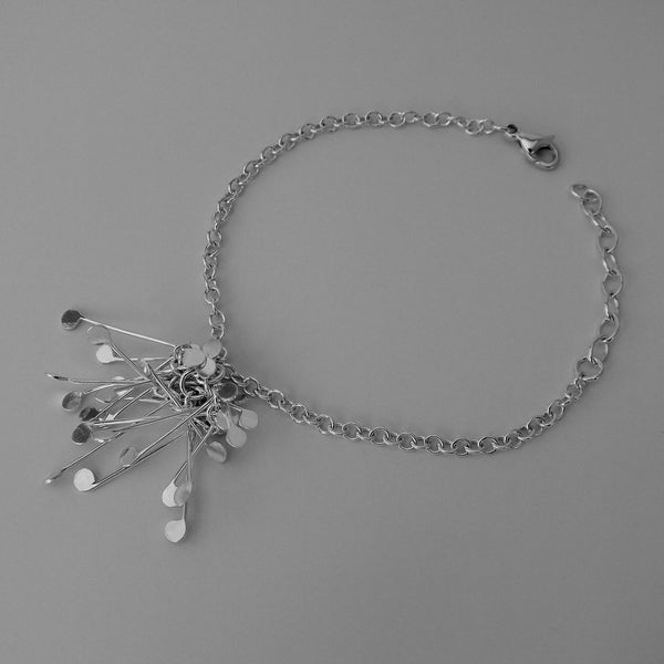 Signature Cluster Bracelet, polished silver by Fiona DeMarco