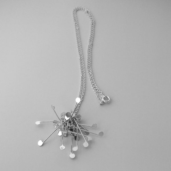 Signature Cluster Pendant, polished silver by Fiona DeMarco