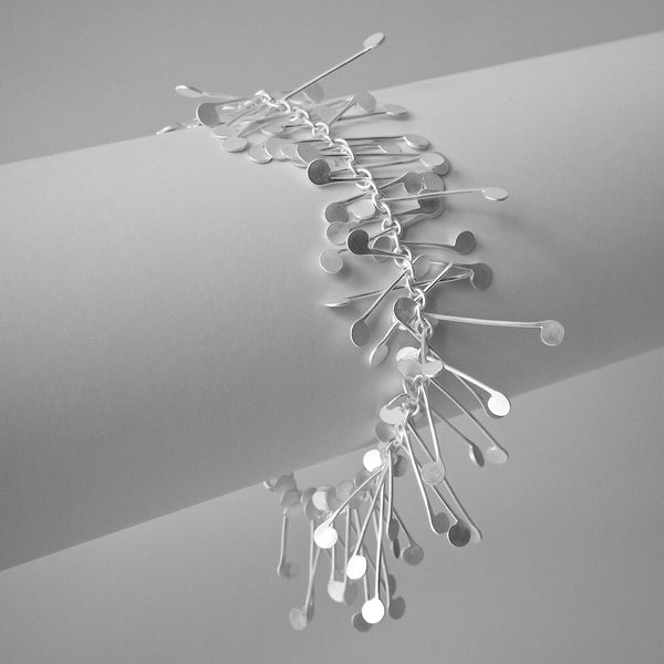 Signature Bracelet, satin silver by Fiona DeMarco